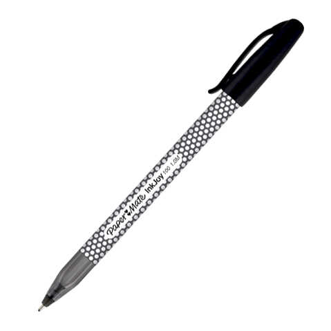 [PAP012927] Pluma Papermate Kilometrico Inkjoy 100 C/Tapa Punto Medio Negro C/Diseño