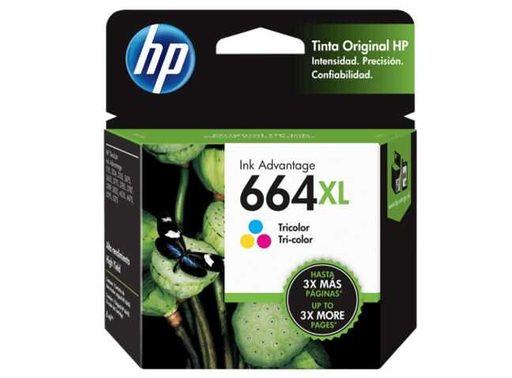 [HEWF6V30AL] Cartucho De Tinta Hp 664Xl Inkjet Tricolor 330Pg