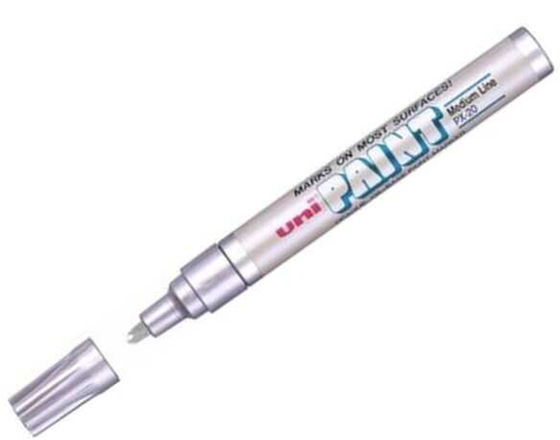 [UBC63614] Marcador Unipaint Mediano Px20 Plata 