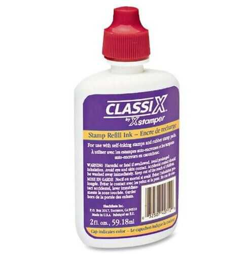 [SHA40711] Tinta Para Sello Classix C/Gotero Rojo 2 Oz (59Ml)