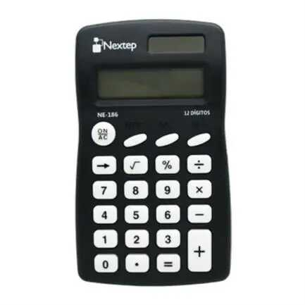 [NXTNE186] Calculadora Bolsillo Nextep Solar/Bateria 12 Digitos