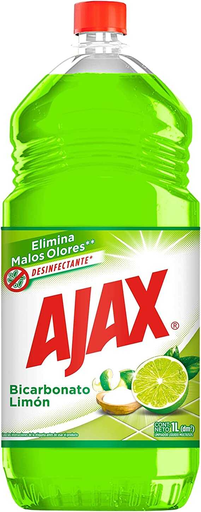 [CPM006420] Limpiador Liquido Ajax Bicarnonato Limon 1 Lt