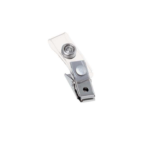 [THSTC10VI] Clip Sujetador Metal (Caiman) P/Gafete Bolsa C/100Pz