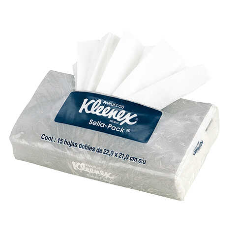 [KCC89327] Pañuelos Faciales Kleenex Sella Pack Individuales C/8Pz