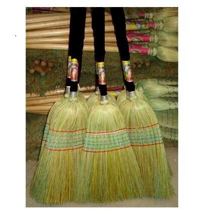 [LIMESCOBA200] Escoba Completa Almacen 7 Hilos Mixta Mango Rojo/Negro