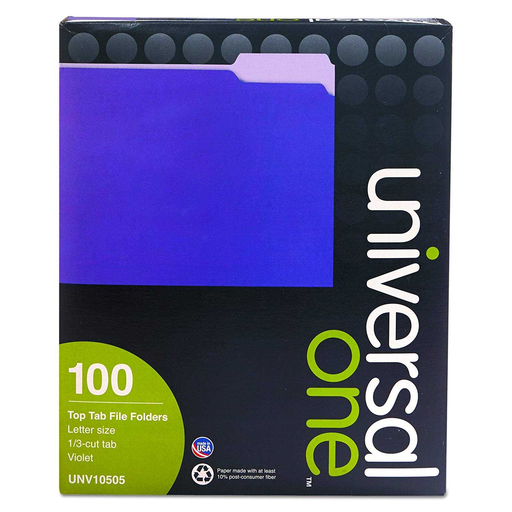 [UNV10505] Folder Manila Universal T/C Morado C/100Pz