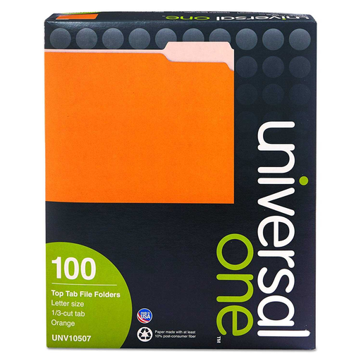 [UNV10507] Folder Manila Universal T/C Naranja C/100Pz