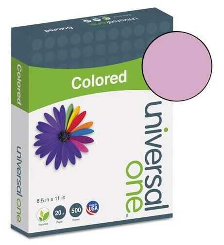 [UNV11212] Papel Bond Universal T/C 20# Lila Pastel 500 Hojas