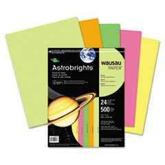 [WAU20270] Papel Bond Astrobrights T/C 5 Colores Neon 24# Surtido 500 Hojas