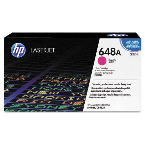 [HEWCE263A] Toner Hp 648A Para Impresor Cp-4025, 11,000 Paginas Original Magenta