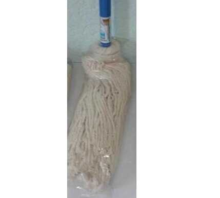 [LIMTRAPEA101] Trapeador Completo De Algodón Grande C/Mango Azul 